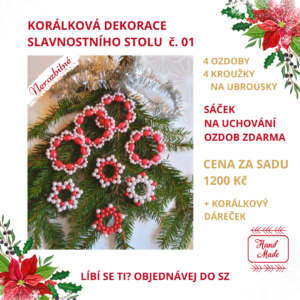 Korálková dekorace č. 01